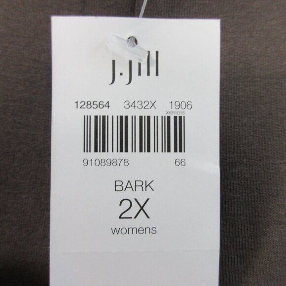 J Jill Slim Leg Cropped Pants Women's 2X Brown Cotton Rayon Stretch Casual 365 - Picture 6 of 12